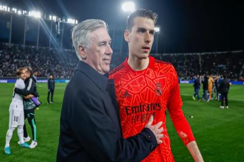 رغم تألق لونين.. أنشيلوتي يسعى للإبقاء على كيبا في ريال مدريد